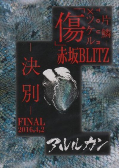 画像1: [USED]アルルカン/傷×ツケルTOUR FINAL-決別-@赤坂BLITZ(DVD)