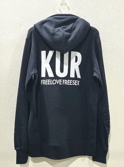 画像2: [USED]黒夢/パーカー.KUR FREELOVE FREESEX.フーディー