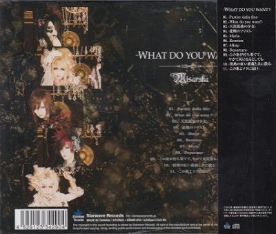 画像2: [USED]Misaruka(ミサルカ)/-WHAT DO YOU WANT?-(全国流通盤)