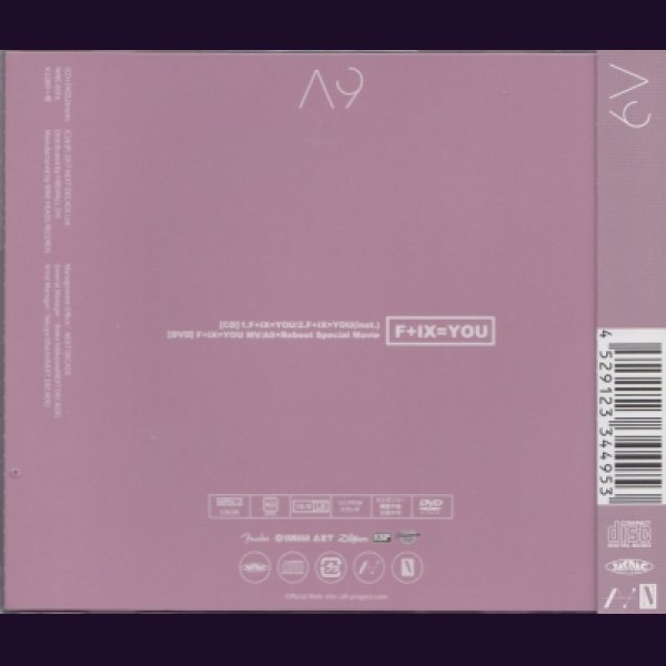 画像2: [USED]A9(エーナイン)/F+IX=YOU(初回限定盤A/CD+DVD) (2)