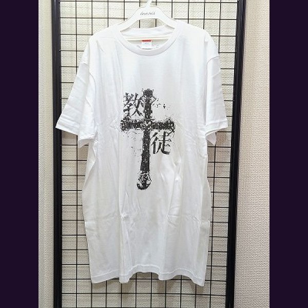 画像1: [USED]「正義」崇拝教団JUSTICE KING/Tシャツ (1)